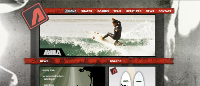 Avila Surfboards Website